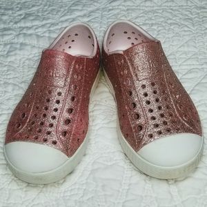 Native Jefferson Bling glitter pink slip on. 9